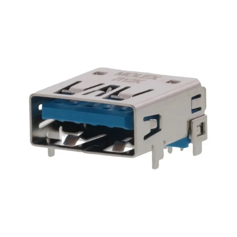Molex Right Angle Through Hole Female 1 Port USB Type A USB Connector USB 3.0 48393-0003