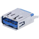 Molex Vertical Through Hole Female 1 Port USB Type A USB Connector USB 3.0 48408-0003