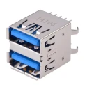 Molex Straight Through Hole Female 2 Port Type USB Type A USB 3.0 Connector 48409-0003