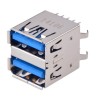 Molex Straight Through Hole Female 2 Port Type USB Type A USB 3.0 Connector 48409-0003