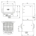 STEGO 65 °C Enclosure Heater, 230V AC, 115mm Width x 108mm Depth, Model 02820.0-08