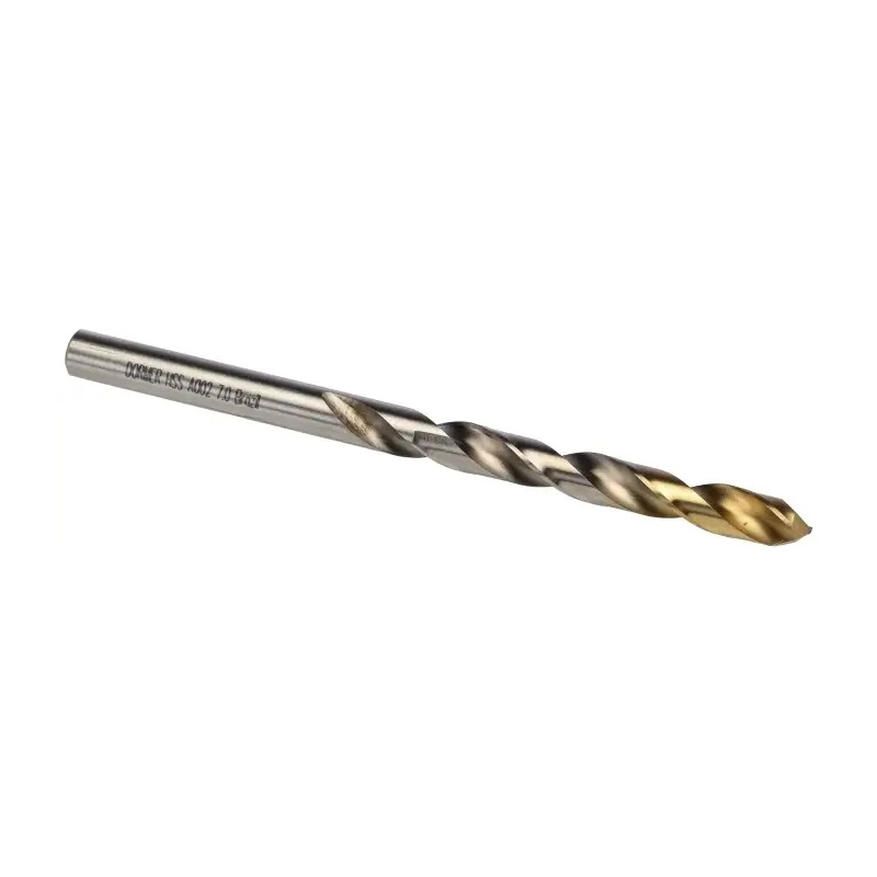Dormer High Speed Steel Titanium Nitride Coated Drill Bit 7mm Diameter 109mm Overall Length A002S7.0