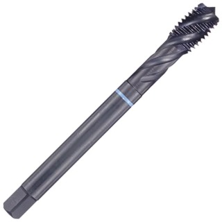 Dormer Metric Standard Machine Threading Tap M4 Thread Size, Spiral Flute, HSS-E Blue Shark Spiral Flute, 63mm E238M4