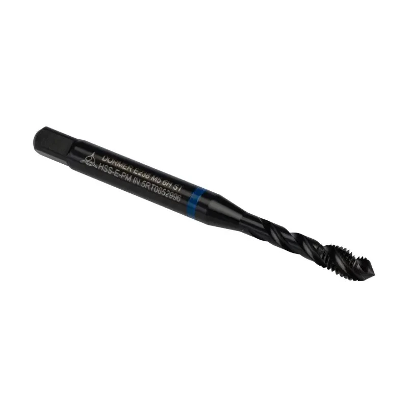 Dormer Machine Threading Tap M5 Thread Metric Standard Spiral Flute HSS 6mm Shank E238M5