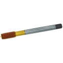 Dormer Machine Threading Tap, M3 Thread, Metric Standard, Fluteless, Titanium Nitride Coated, High Speed Steel-E, DIN E292M3