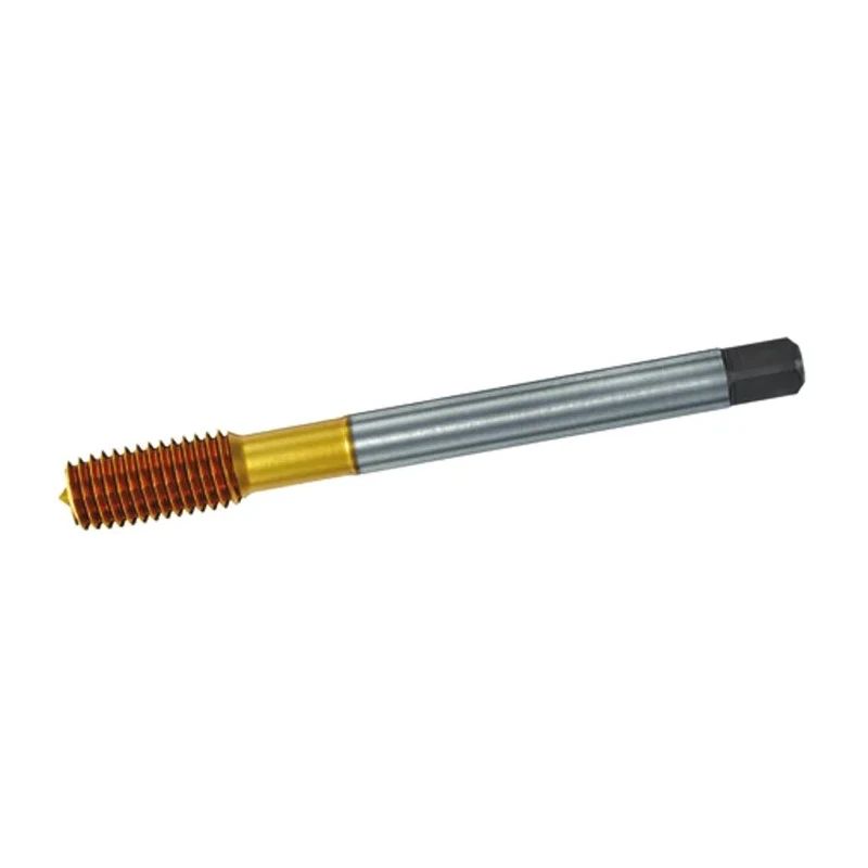 Dormer High Speed Steel-E Titanium Nitride Coated Machine Threading Tap M6 Thread 1mm Pitch, Metric Standard E292M6