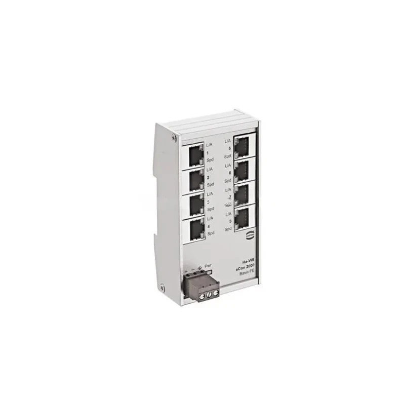 HARTING Unmanaged 8 Port Ethernet Switch 24020080010 Industrial Fast Ethernet DIN-Rail Mount