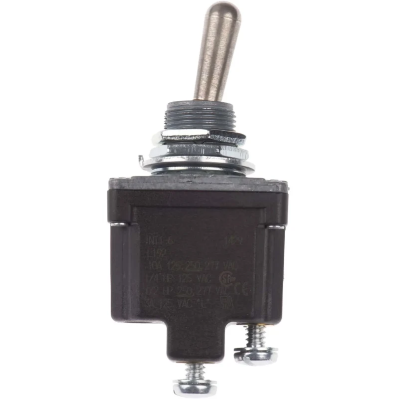 Honeywell Technologies Toggle Switch, Panel Mount, On-Off, SPST, Screw Terminal, 15A, 277V AC, IP67/IP68 Protection 1NT1-6