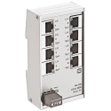 HARTING Unmanaged 8 Port Ethernet Switch, 60mm Width, 113.5mm Height, 27.3mm Depth, Industrial Network Switch 24020080000