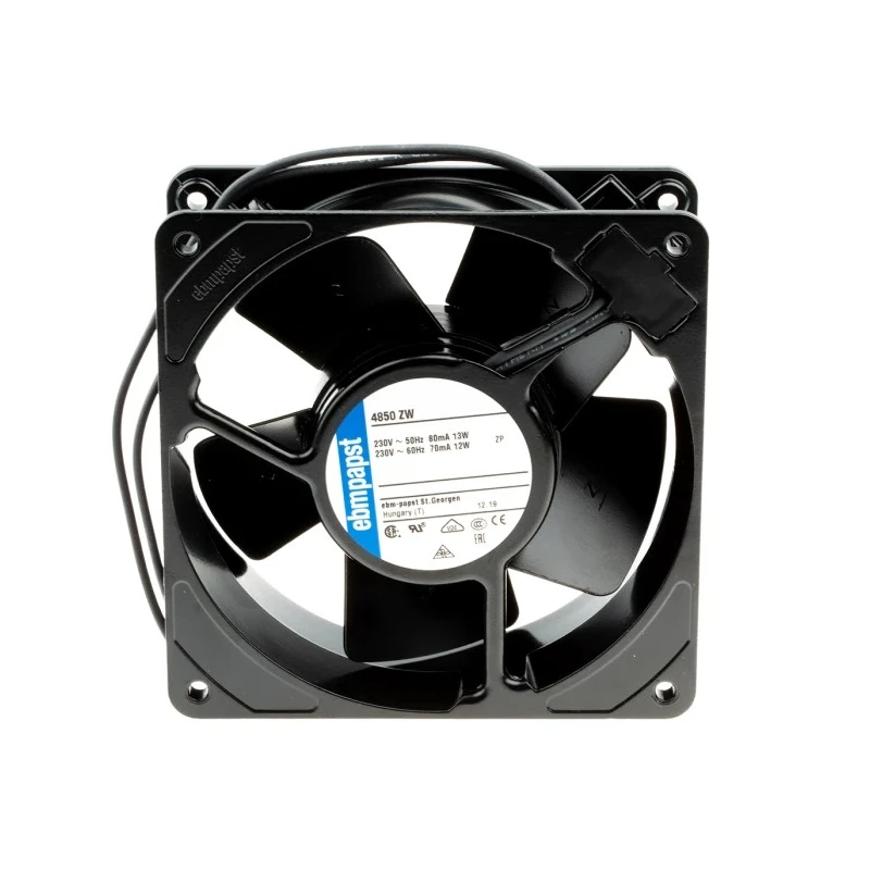 ebm-papst 4000 Z Series Compact AC Axial Fan 230V AC, 98 m³/h Air Flow, 13W Power, IP20, 119 x 119 x 38 mm, Sleeve Bearing 