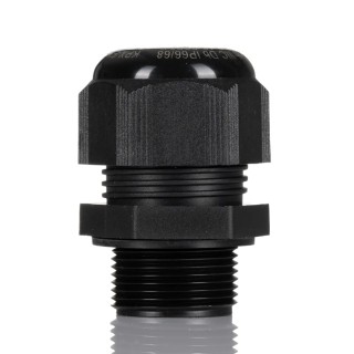 Kopex-EX Black Nylon Cable Gland, M32 Thread, 15 mm Min. Cable Diameter, 21 mm Max., IP66 and IP68 7TCA297180R0011 EXCGM32S