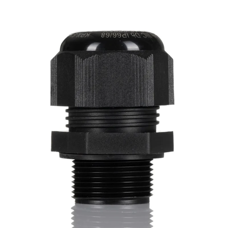 Kopex-EX Black Nylon Cable Gland, M32 Thread, 15 mm Min. Cable Diameter, 21 mm Max., IP66 and IP68 7TCA297180R0011 EXCGM32S