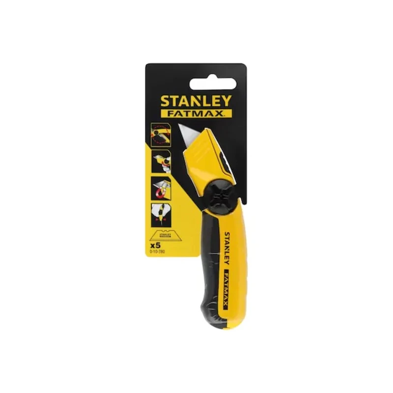 Stanley Safety Knife with Straight Steel Blade 60 mm Utility Knife 170 mm 0-10-780