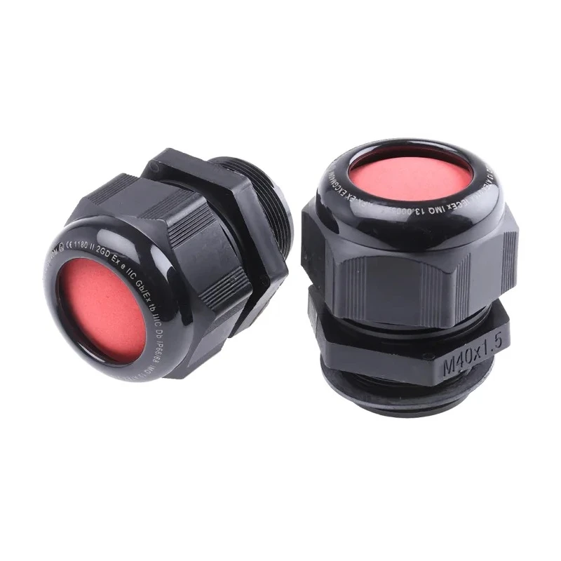 Kopex-EX CGM Series Black Nylon Cable Gland M40 Thread Size 22-32 mm Diameter IP68 IP66 7TCA297180R0013 EXCGM40M