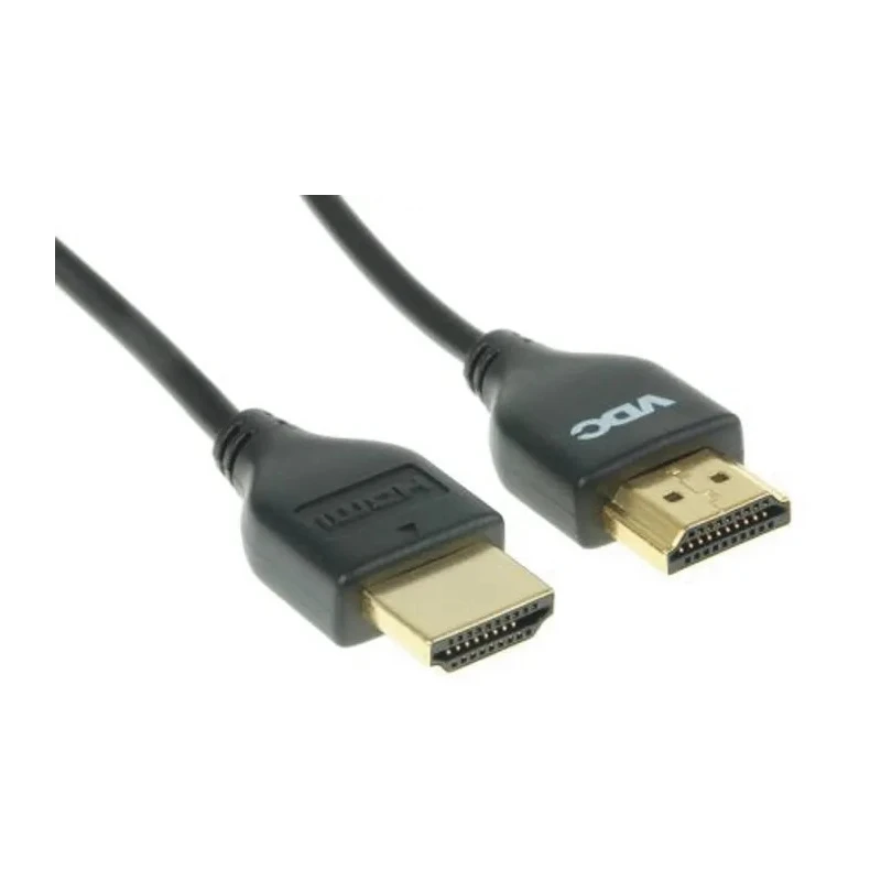 Van Damme UltraThinH Series High-Speed 1.3 m Male to Male HDMI Cable Black 104-086-125