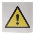 RS PRO Hazard Warning Sign Vinyl Self-Adhesive Label 100mm x 100mm ISO 7010 813-4435