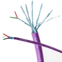 Van Damme Audio Cable 4.5 mm Outside Diameter 100 m Length Purple Thermoplastic Polymer Jacket 278-431-070