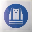 RS PRO Vinyl Mandatory Sign Wear High Visibility Clothing 100mm x 100mm 813-4495
