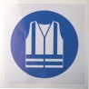 RS PRO Vinyl Mandatory Sign Wear High Visibility Clothing 100mm x 100mm 813-4495