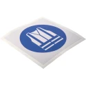 RS PRO Vinyl Mandatory Sign Wear High Visibility Clothing 100mm x 100mm 813-4495