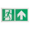 RS PRO Vinyl Non-Illuminated Emergency Exit Up Sign Label 300mm x 150mm 813-4533