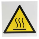 RS PRO Hazard Warning Sign Hot Surface 200mm x 200mm Plastic ISO 7010 Pictogram 813-4552