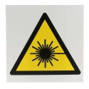RS PRO ISO 7010 Plastic Laser Beam Hazard Warning Sign 200mm x 200mm 813-4555