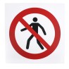 RS PRO Plastic No Thoroughfare Prohibition Sign 200mm x 200mm ISO 7010 813-4612