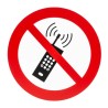 RS PRO Plastic No Activated Mobile Phone Prohibition Sign 200mm x 200mm ISO 7010 Standard 813-4615