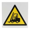 RS PRO Hazard Warning Sign Forklift Truck 200mm x 200mm Plastic ISO 7010 813-4558
