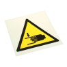 RS PRO Hazard Warning Sign Crushing of Hands Plastic Safety Sign 200mm x 200mm ISO 7010 813-4561