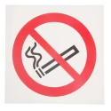 RS PRO Plastic No Smoking Prohibition Sign, ISO 7010 Standard, 200mm x 200mm, Symbol Style 813-4619