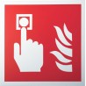 RS PRO Plastic Fire Safety Sign Fire Alarm Call Point Label 200mm x 200mm 813-4625