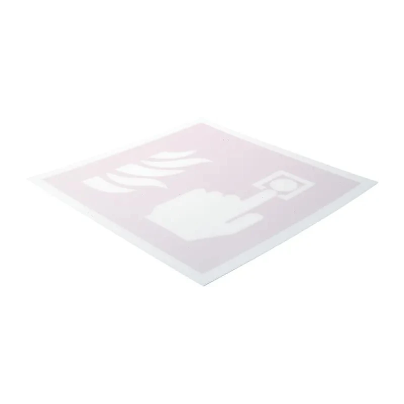 RS PRO Plastic Fire Safety Sign Fire Alarm Call Point Label 200mm x 200mm 813-4625