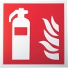 RS PRO Plastic Fire Safety Sign Fire Extinguisher Sign Label 200mm x 200mm 813-4621