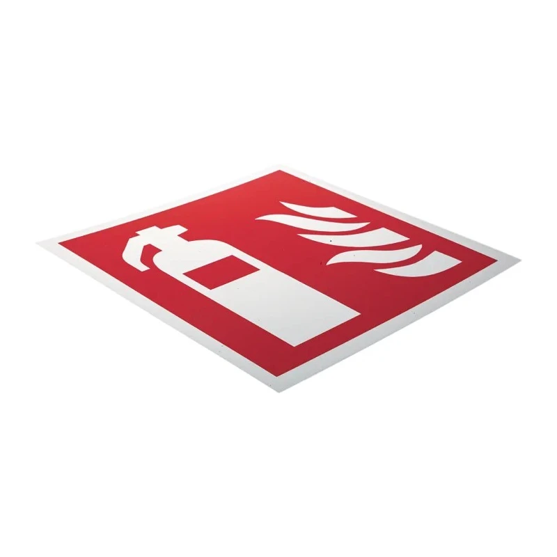 RS PRO Plastic Fire Safety Sign Fire Extinguisher Sign Label 200mm x 200mm 813-4621