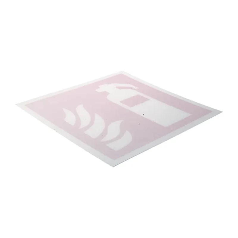 RS PRO Plastic Fire Safety Sign Fire Extinguisher Sign Label 200mm x 200mm 813-4621