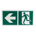RS PRO Plastic Non-Illuminated Emergency Exit Left Sign Label 150mm x 300mm 813-4643