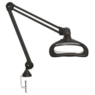 Luxo Wave ESD LED Magnifying Lamp with Table Clamp Mount, 5dpt Dioptre, 175 x 108 mm Lens, 230VAC, 2 x 6W Power WAL026232