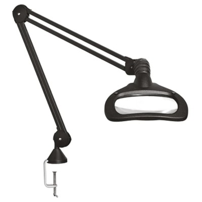 Luxo Wave ESD LED Magnifying Lamp with Table Clamp Mount, 5dpt Dioptre, 175 x 108 mm Lens, 230VAC, 2 x 6W Power WAL026232