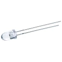 Broadcom Amber 5 mm (T-1 3/4) Through Hole LED 2.1 V Forward Voltage 50 mA Current HLMP-EL1A-Z1KDD