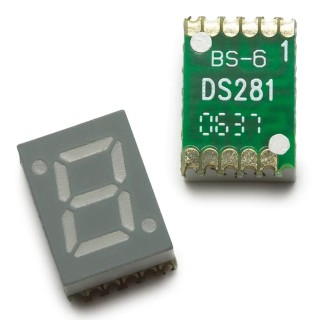 Broadcom 1 Single-Digit 7 Segment Red LED Display Anode Surface Mount 7mm Character Height HDSM-281C