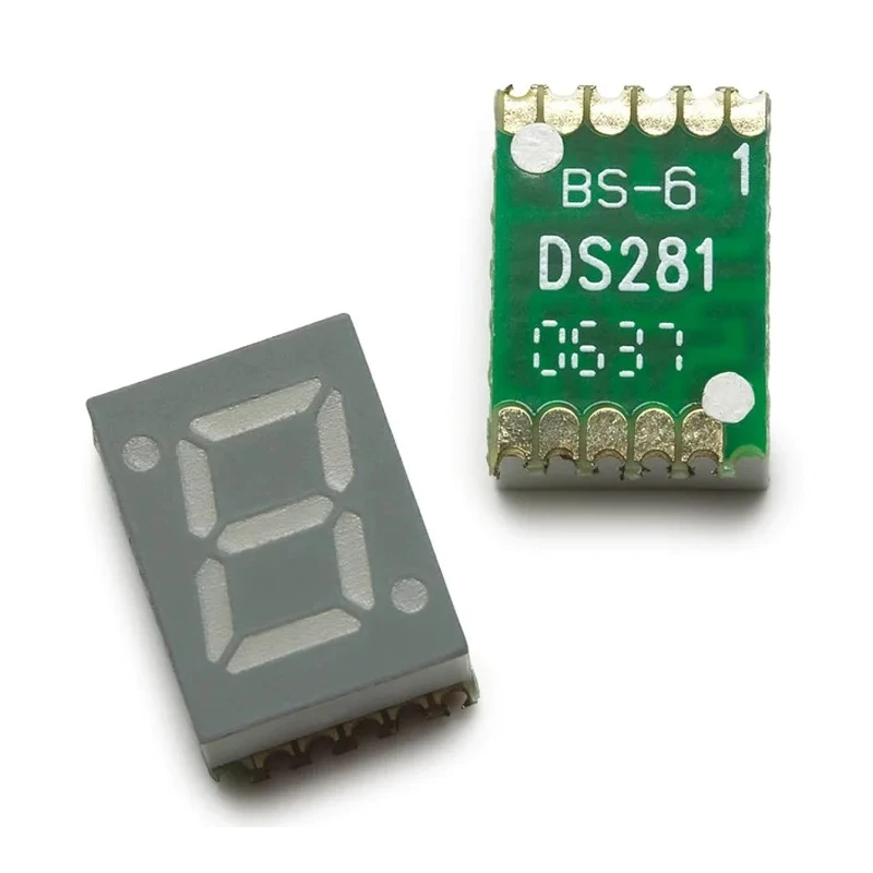 Broadcom 1 Single-Digit 7 Segment Red LED Display Anode Surface Mount 7mm Character Height HDSM-281C