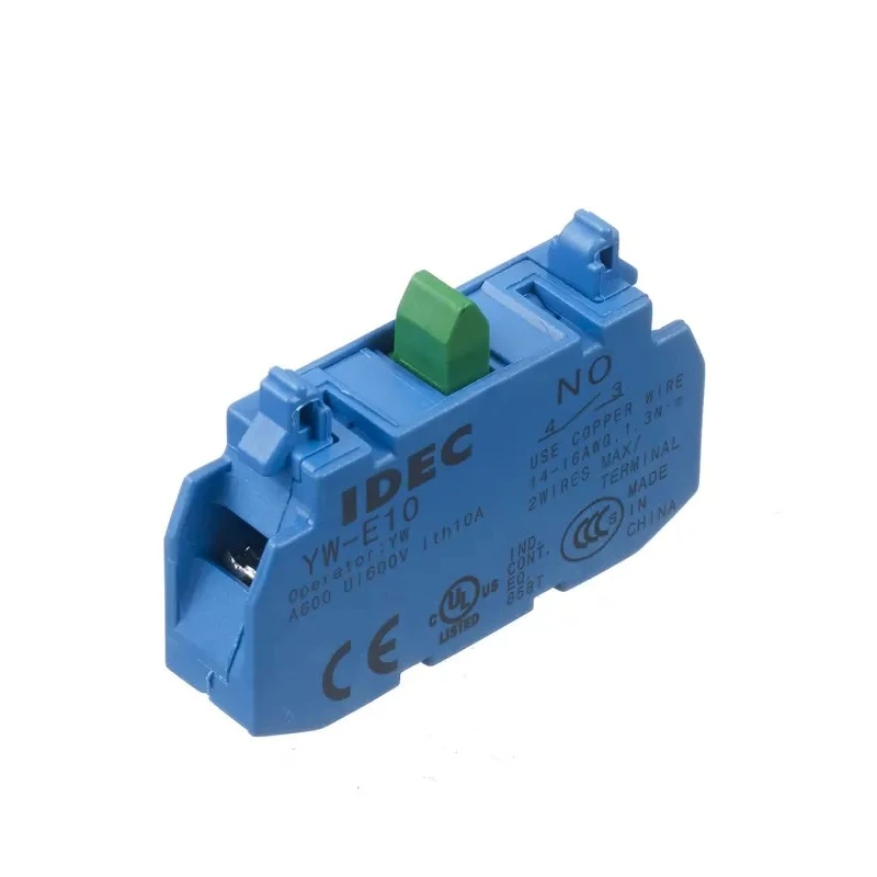 Idec YW Series 1 NO Contact Block, 380V, 10A, Screw Terminal, IP20 Protection YW-E10