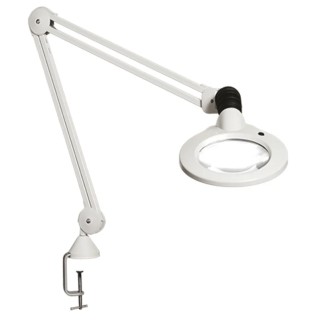 Luxo LED Magnifying Lamp with Table Clamp, 3dpt Magnification, 127 mm Lens Diameter, 11W Lamp Wattage, Model KFL026233