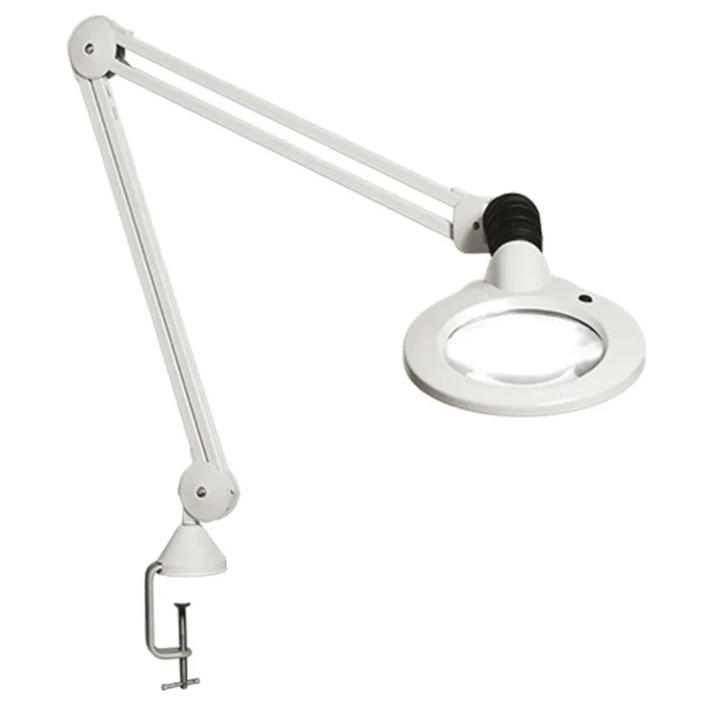 Luxo LED Magnifying Lamp with Table Clamp, 5dpt Magnification, 127 mm Lens Diameter, 11W LED Lamp KFL026234