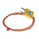 RS PRO Type K Exposed Junction Thermocouple 2 m Length, 1 mm Diameter, -75 °C to 250 °C Temperature Range 814-0131
