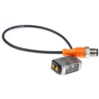 ifm electronic Diffuse Photoelectric Sensor Block Style Stainless Steel LED 2 mm to 200 mm Detection Range PNP Output O6H301