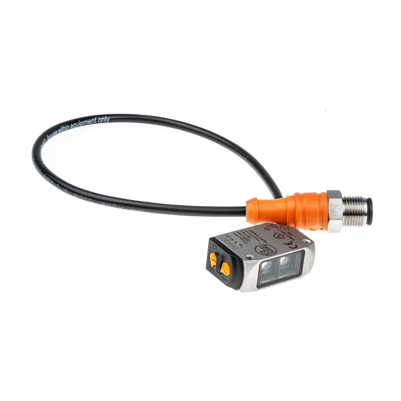 ifm electronic Diffuse Photoelectric Sensor Block Style Stainless Steel LED 2 mm to 200 mm Detection Range PNP Output O6H301