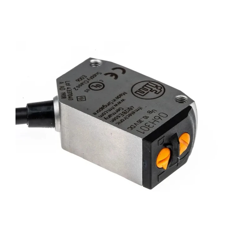 ifm electronic Diffuse Photoelectric Sensor Block Style Stainless Steel LED 2 mm to 200 mm Detection Range PNP Output O6H301